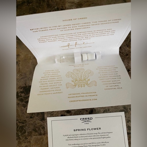 Creed 1760 EDP Women’s Fragrance Spring Flower 1.5ml Sample Sprayer Beauty New - Picture 2 of 4